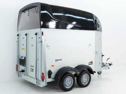 Humbaur Pferdeanhänger Equitos 2000|Alu|schwarz|Aluboden