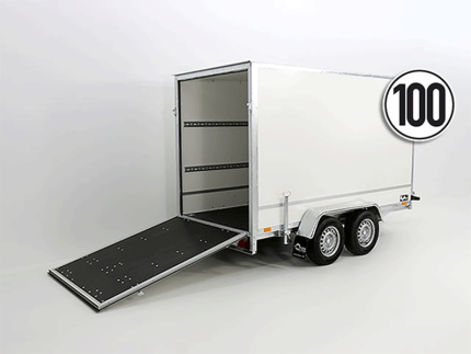Kofferanhänger BK 146x305cm Höhe:210cm 2,0t|Rampe