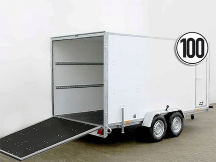 Kofferanhänger Höhe:190cm 2,7t|100km/h|Rampe
