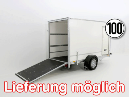 Kofferanhänger BK 146x304cm Höhe:180cm 1,3t|Rampe|Tür