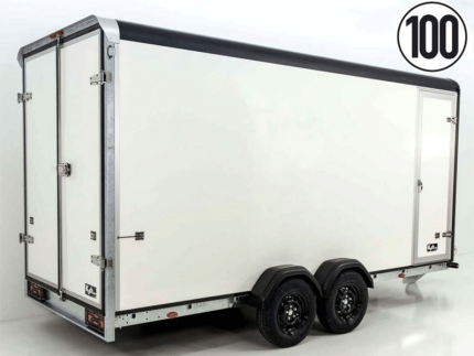 Henra Kofferanhänger Boxvan black 183x465cm H:220 2,7t|Türe